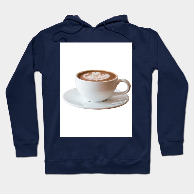 Cup of coffee with a decorative pattern Hoodie by KA&KO